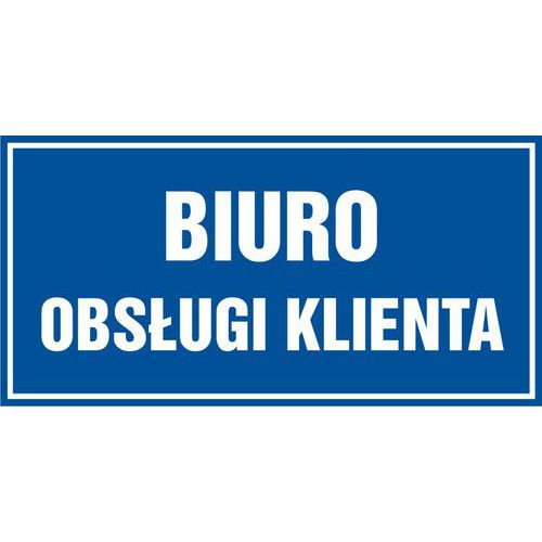 Biuro obsługi klienta 20 X 40 nieświec. płyta sztywna PCV