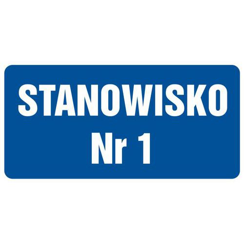 Stanowisko nr 1 20 X 40 nieświec. płyta sztywna PCV