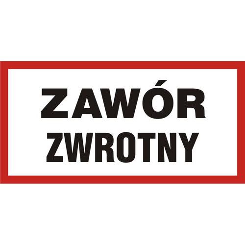 Zawór zwrotny - Zawór zwrotny 20 X 40 nieświec. płyta sztywna PCV