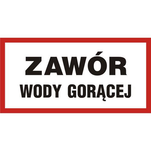 Zawór wody gorącej - Zawór wody gorącej 20 X 40 nieświec. płyta sztywna PCV