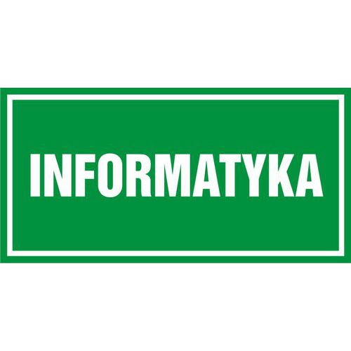 Informatyka - Informatyka 20 X 40 nieświec. płyta sztywna PCV