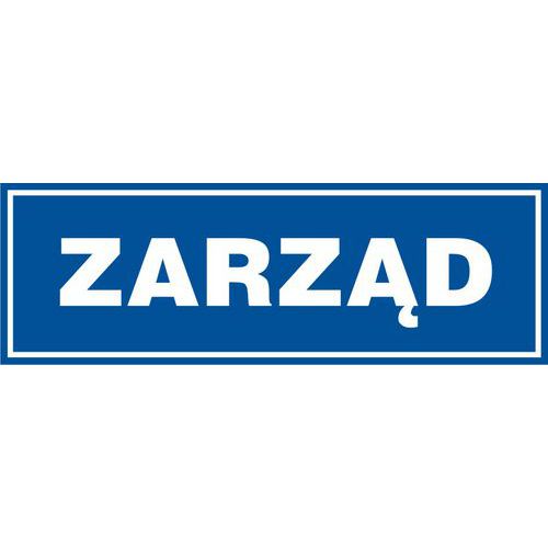 Zarząd - Zarząd 10 X 30 nieświec. płyta sztywna PCV