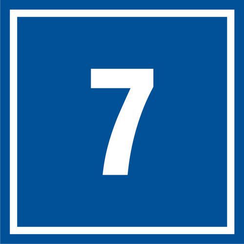 Numer 7 - Numer 7 10 X 10 nieświec. płyta sztywna PCV