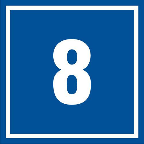 Numer 8 - Numer 8 10 X 10 nieświec. płyta sztywna PCV