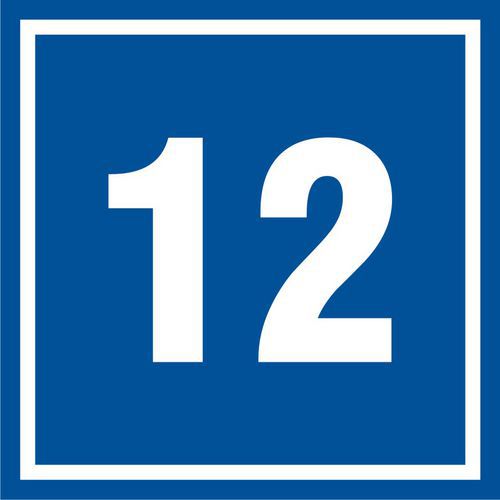 Numer 12 - Numer 12 10 X 10 nieświec. płyta sztywna PCV
