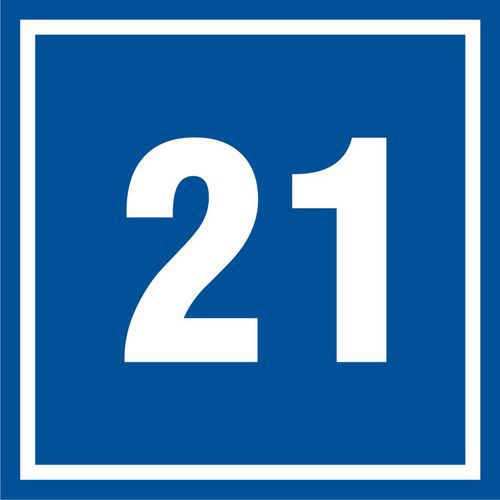 Numer 21 - Numer 21 10 X 10 nieświec. płyta sztywna PCV