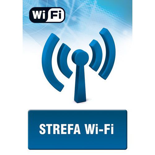 Strefa wi-fi 2 - Strefa wi-fi 2 14,8 X 21 nieświec. płyta sztywna PCV