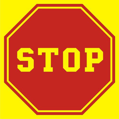 Stop (tablica do oznaczenia autobusu szkolnego) - Stop (tablica do oznaczenia autobusu szkolnego) 36 X 36 odblask folia