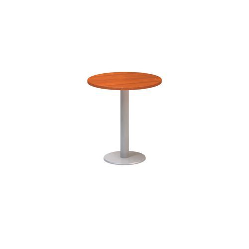 Stoły konferencyjne okrągłe Alfa 400 z szarymi nogami, 70 x 74,2 cm - Okrągły stół konferencyjny Alfa 400 z szarą podstawą, 70 x 74,2 cm, wersja prost