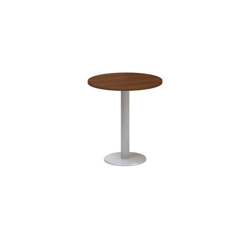 Stoły konferencyjne okrągłe Alfa 400 z szarymi nogami, 70 x 74,2 cm - Okrągły stół konferencyjny Alfa 400 z szarą podstawą, 70 x 74,2 cm, wersja prost