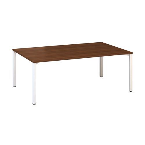 Stoły konferencyjne Alfa 420 z białą podstawą, 200 x 120 x 74,2 cm - Stół konferencyjny Alfa 420 z białą podstawą, 200 x 120 x 74,2 cm, wersja prosta,