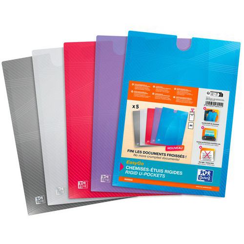 Teczki na dokumenty Oxford EasyGo Hawaii A4 PP - Teczka na dokumenty Oxford EasyGo Hawaii A4 PP, różne kolory