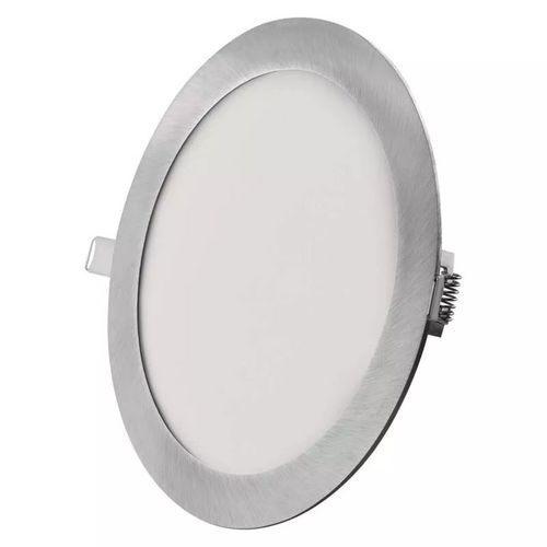 Oprawa wpuszczana LED Emos NEXXO, okrągła, 18 W, z regulacją CCT - Oprawa wpuszczana LED Emos NEXXO, okrągła, 18 W, z regulacją CCT, srebrna