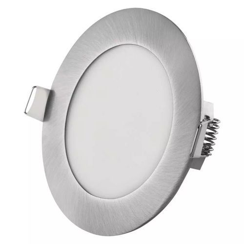 Oprawa wpuszczana LED Emos NEXXO, okrągła, 7 W, z regulacją CCT - Oprawa wpuszczana LED Emos NEXXO, okrągła, 7 W, z regulacją CCT, srebrna