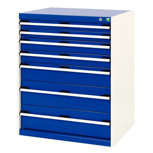Szafki warsztatowe z szufladami Bott SL-86, wysokość 100 cm - Szafka warsztatowa z szufladami, Bott SL-86, wysokość 100 cm, 7 szuflad