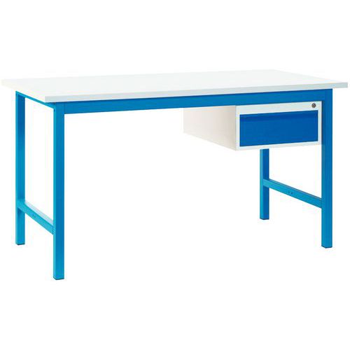 Robocze stoły warsztatowe Sofame, 1 szuflada, 250 kg - Roboczy stół warsztatowy Sofame, 1 szuflada, 150 x 75 cm, 250 kg