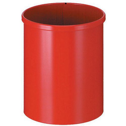 Okrągły metalowy kosz na śmieci – 80 l - Okrągły metalowy kosz na śmieci wys.: 51 cm pojemność: 80 l