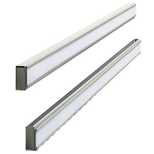 Prowadnice aluminiowe montowane na ścianie do tablic do planowania Nobo - Prowadnica aluminiowa do tablic do planowania Nobo, montowana na ścianie, sz