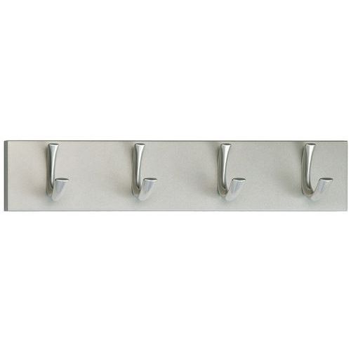 Wieszak ścienny – 4 haczyki - Wieszak z 4 haczykami szerokość: 40 cm materiał: drewno/metal