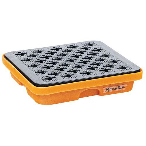 Plastikowa wanna wychwytowa z rusztem, pojemność 5 – 10 l - Manutan Expert - Plastikowa wanna wychwytowa z rusztem, pojemność 10 l - Manutan Expert