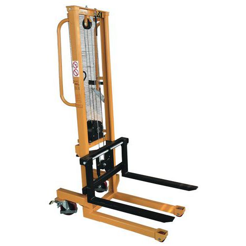 Ręczny wózek widłowy, do 250 kg, wysokość podnoszenia 1560 mm Ręczny wózek widłowy, do 250 kg, wysokość podnoszenia 1560 mm
