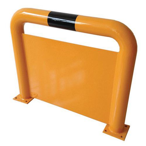 Metalowa barierka z płytą Manutan, średnia, długość 75 cm Metalowa barierka z płytą Manutan, średnia, długość 75 cm