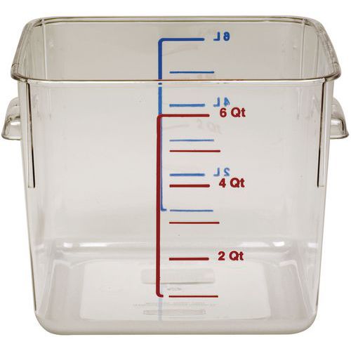 Kwadratowe pudełko do przechowywania 5,7 l_Rubbermaid - Kwadratowe pudełko do przechowywania 5,7 l przezroczyste