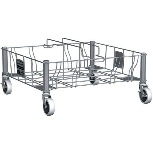 Podwójna podstawa ze stali nierdzewnej do Slim Jim_Rubbermaid - Podwójna podstawa Slim Jim ze stali nierdzewnej