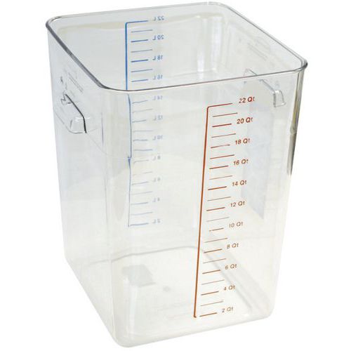Kwadratowe pudełko do przechowywania 20,8 l_Rubbermaid - Kwadratowe pudełko do przechowywania 20,8 l przezroczyste