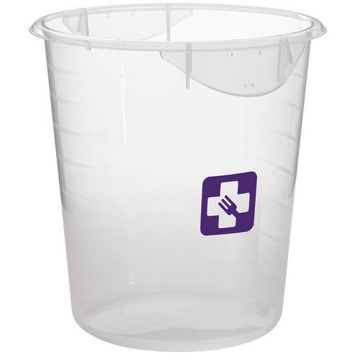 Okrągły pojemnik 7,6 l na alergeny_Rubbermaid - Okrągły pojemnik 7,6 l na alergeny przezroczysty, fioletowy