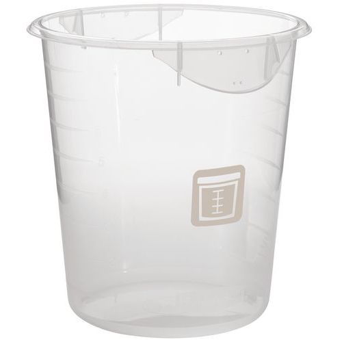 Okrągły pojemnik 7,6 l na warzywa_Rubbermaid - Okrągły pojemnik 7,6 l na warzywa przezroczysty, brązowy