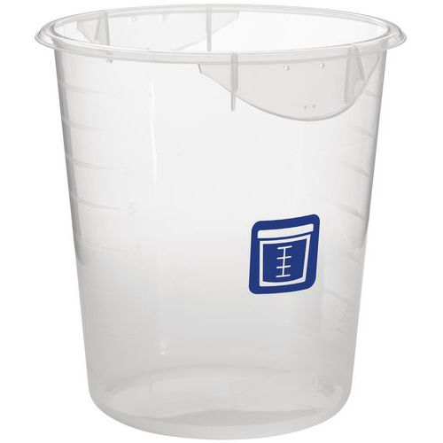Okrągły pojemnik 7,6 l na surową rybę_Rubbermaid - Okrągły pojemnik 7,6 l na surową rybę przezroczysty, niebieski
