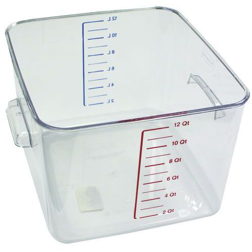 Kwadratowe pudełko do przechowywania 11,4 l_Rubbermaid - Kwadratowe pudełko do przechowywania 11,4 l przezroczyste