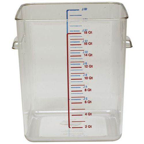 Kwadratowe pudełko do przechowywania 17 l_Rubbermaid - Kwadratowe pudełko do przechowywania 17 l przezroczyste