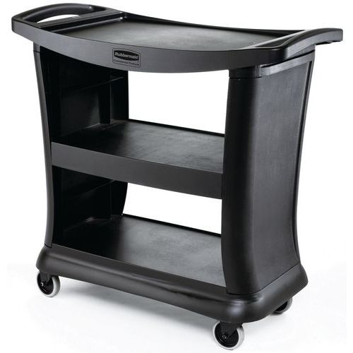 Wózek serwisowy 9T68_Rubbermaid - Wózek serwisowy czarny 9T68