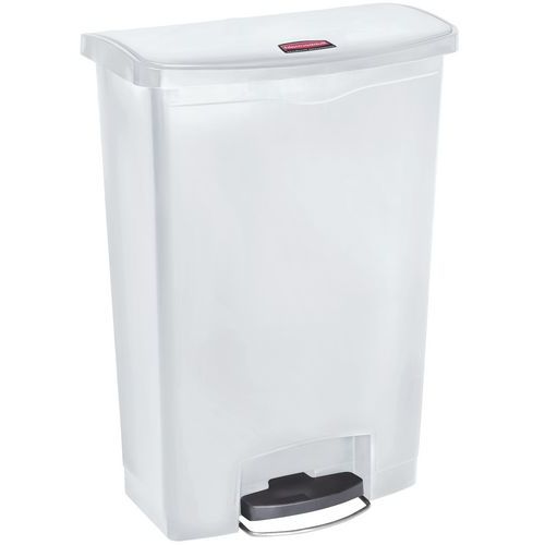 Pojemnik Slim Jim Step On Front Step plastik 90 l_Rubbermaid - Pojemnik Slim Jim Step On Front Step plastikowy 90 l biały