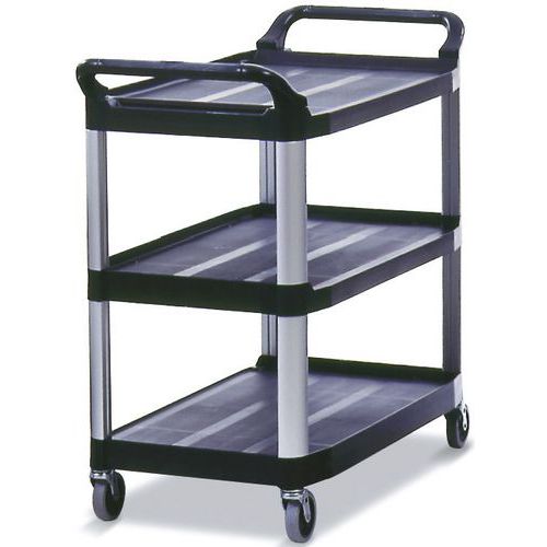 Wózek użytkowy Xtra Rubbermaid – udźwig 135 kg - Wózek użytkowy X-tra czarny