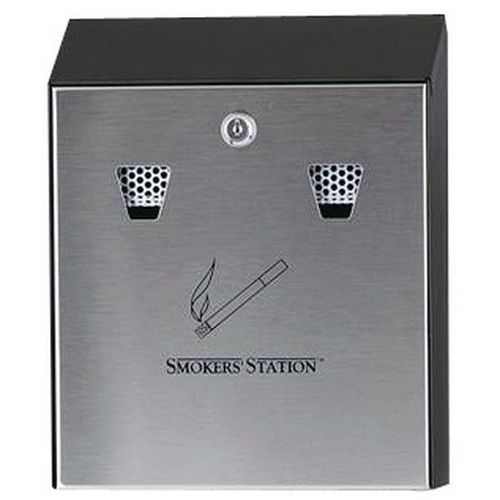 Popielniczka Smokers' Station_Rubbermaid - Popielniczka Smokers' Station czarno-szara
