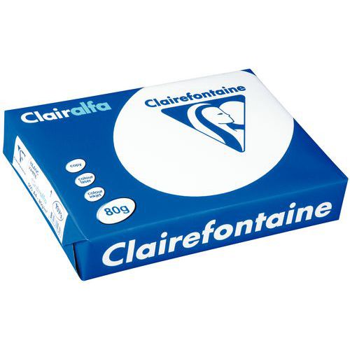 Papiery Clairalfa, białe - Papier biały Clairalfa, gramatura: 80, format A4.