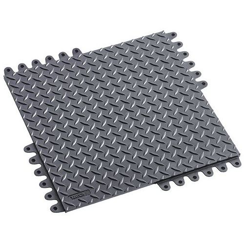 Podłoga ładunkowa De-Flex, 450 x 450 x19 mm, antystatyczna ESD, czarna Podłoga ładunkowa De-Flex, 450 x 450 x19 mm, antystatyczna ESD, czarna