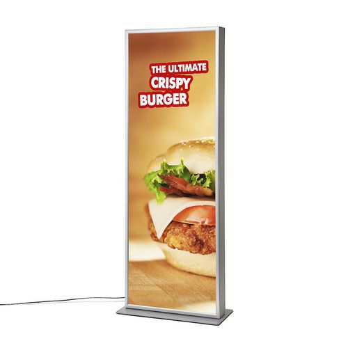 Totemy reklamowe Cliprame z podświetlaniem LED - Totem reklamowy Cliprame z podświetleniem LED, 200 x 70 cm