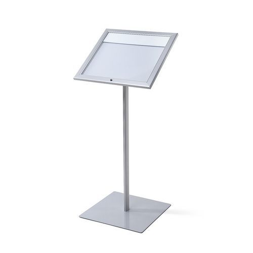 Stojaki informacyjne z gablotą Menuboard, oświetlenie LED - Stojak informacyjny z gablotą Menuboard, oświetlenie LED, 2x A4