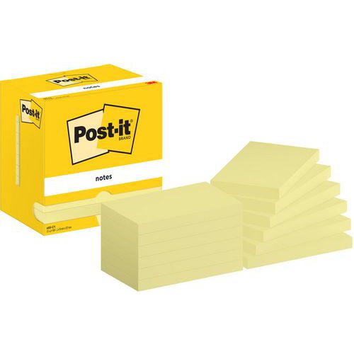 Karteczki samoprzylepne Post-it®, żółte, 76×127 mm