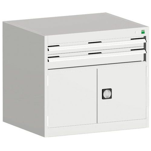 Warsztatowe szafki z szufladami Bott Cubio, 70 x 80 x 52,5-75 cm, 2 szuflady, 1 szafka - Warsztatowa szafka z szufladami Bott Cubio, 70 x 80 x 65 cm, 