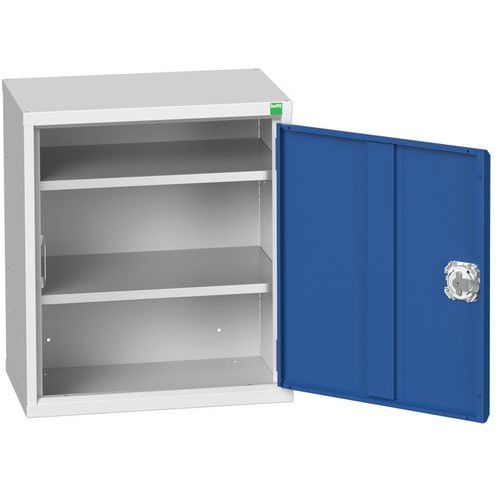 Szafki ścienne jednodrzwiowe Bott Economy - Szafka ścienna Bott Verso, 60 x 52,5 x 35 cm, 2 półki, szaro-niebieska