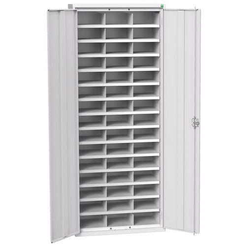 Metalowe szafki warsztatowe Bott Verso z przegródkami - Metalowa szafka warsztatowa Bott Verso z przegródkami, 200 x 80 x 35 cm, 45 przegródek, szaro-