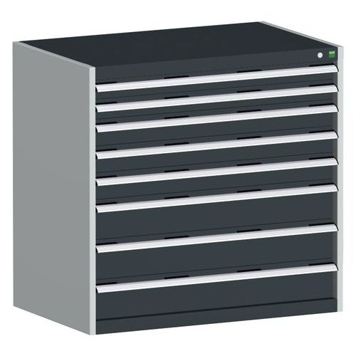 Szafki warsztatowe z szufladami Bott Cubio, 100 x 105 x 65-75 cm, 8 szuflad - Warsztatowa szafka z szufladami Bott Cubio, 100 x 105 x 65 cm, 8 szuflad