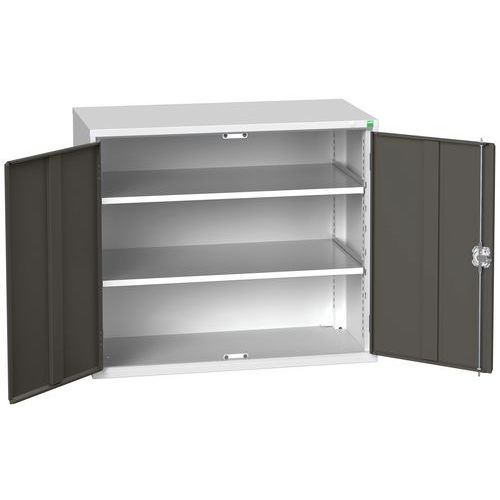 Szafki warsztatowe z półką Bott Verso, wysokość 90 cm - Szafka warsztatowa z półkami Bott Verso, 90 x 105 x 55 cm, 2 półki, szaro-antracyt