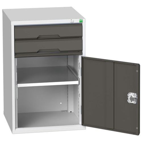 Szafki warsztatowe z szufladami Bott Verso, wys. 80 cm, 2 szuflady, 1 szafka - Warsztatowa szafka z szufladami Bott Verso, 80 x 52,5 x 55 cm, 2 szufla