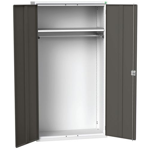 Szafki metalowe Bott Verso do konserwacji, wysokość 200 cm - Szafka konserwacyjna metalowa Bott Verso, 200 x 105 x 55 cm, 1 półka, szaro-antracyt